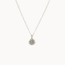 Silver Sunshine Pendant Necklace