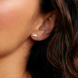 Silver Tiny Cloud Studs