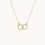 9ct Gold Connected Circle Necklace