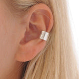 Silver Hammered Ear Cuff