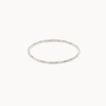 Silver Hammered Stacking Ring